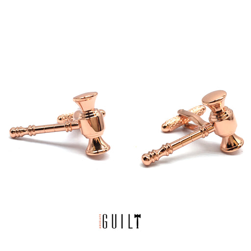 Cufflinks - Gavel Copper Finish