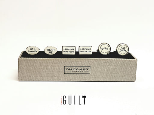 Cufflinks -Lawyer - 3 pair Gift Set