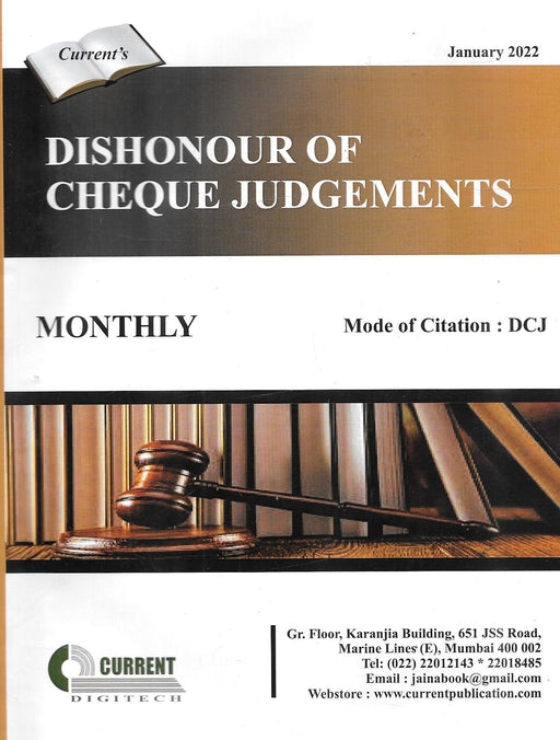 Dishonour Of Cheque Judgements - Monthly