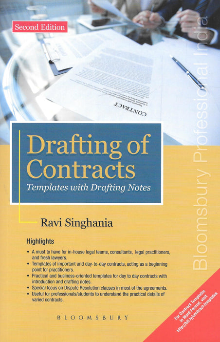 Drafting of Contracts - Templates with Drafting Notes - Ravi Singhania