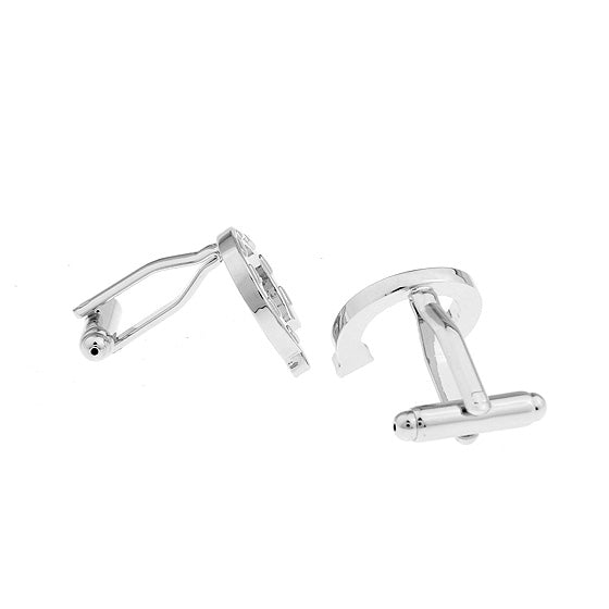 Horse Shoe Silver Cufflinks