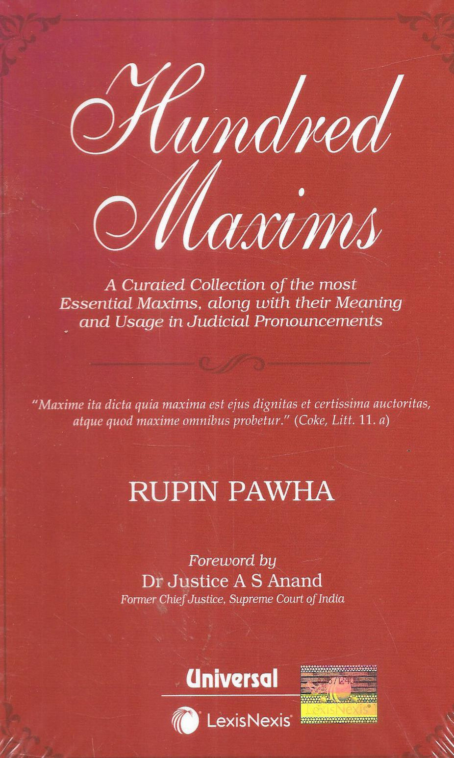 Hundred Maxims A Curated Collection Of The Most Essential Maxims – M&J ...
