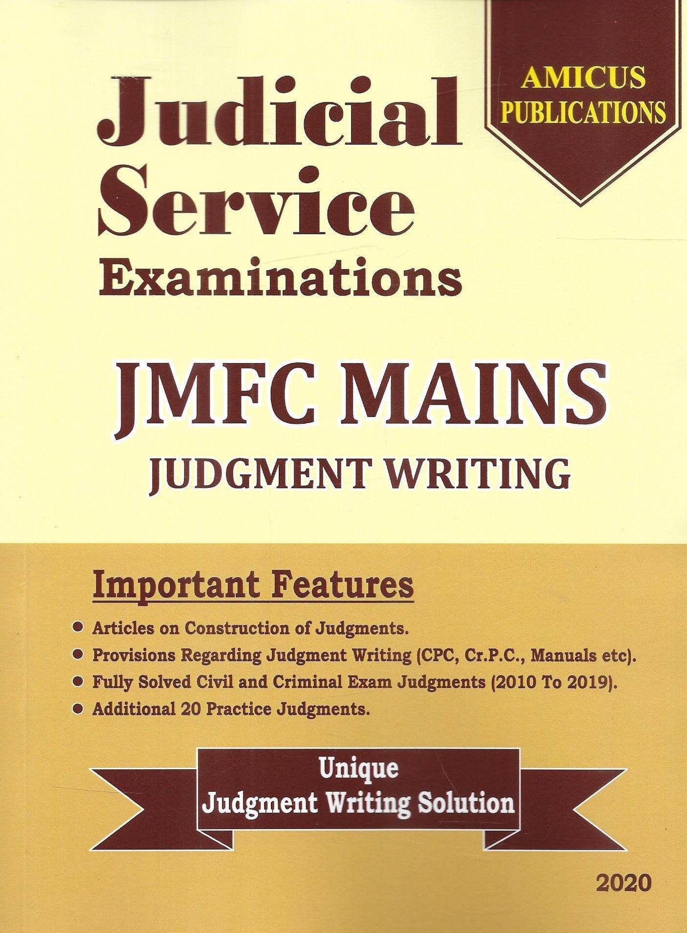 Judicial Service Examinations JMFC Mains Judgment Writing – M&J ...