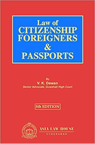Law of Citizenship, Foreigners & Passports