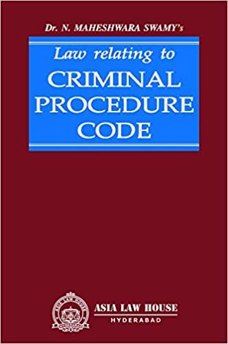 Law relating to Criminal Procedure Code