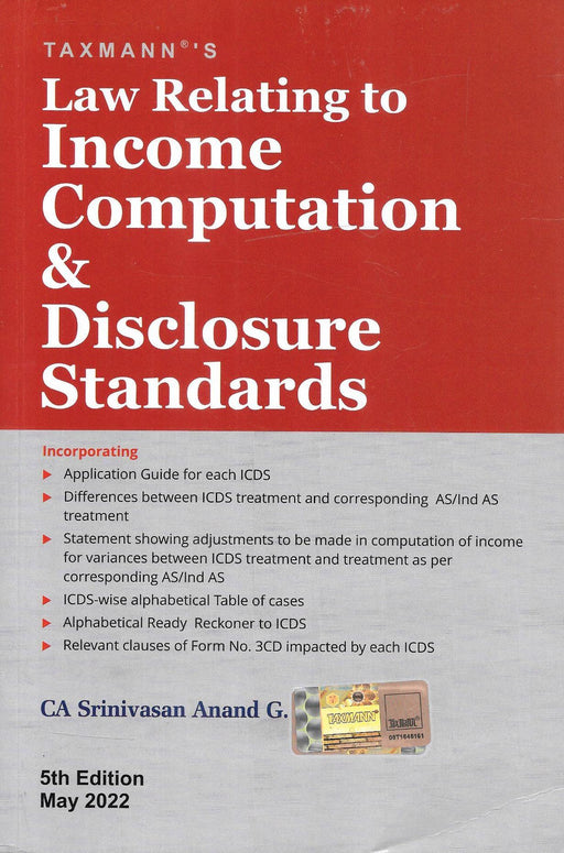 Law Relating To Income Computation & Disclosure Standards - ICDS