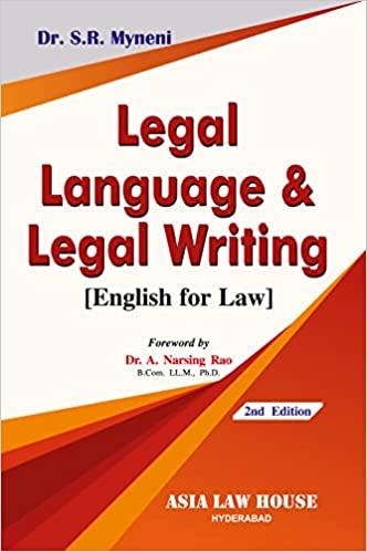 Legal Language & Legal Writing