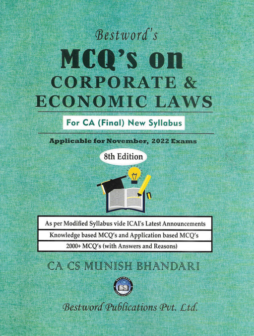 MCQs On Corporate & Economic Laws For CA (Final) New Syllabus Applicable For November , 2022 Exams