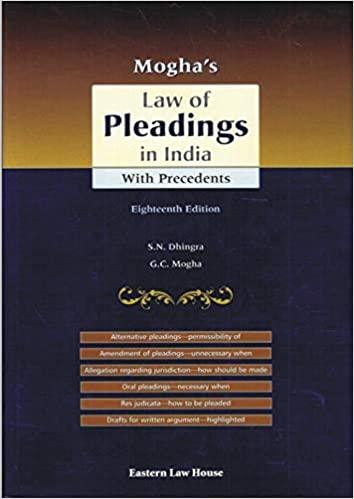 Mogha's - Law of Pleadings in India With Precedents