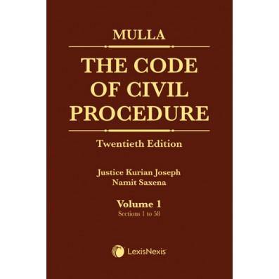 Mulla - The Code of Civil Procedure in 3 vols