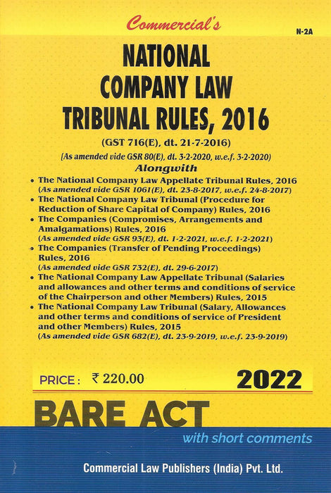 National Company Law Tribunal Rules , 2016