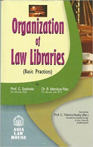 Organization of Law Libraries