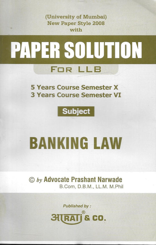 Paper Solution Banking Law