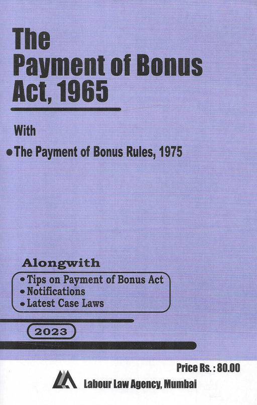 Payment of Bonus Act