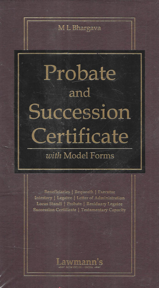 Probate and Succession Certificate with Model Forms