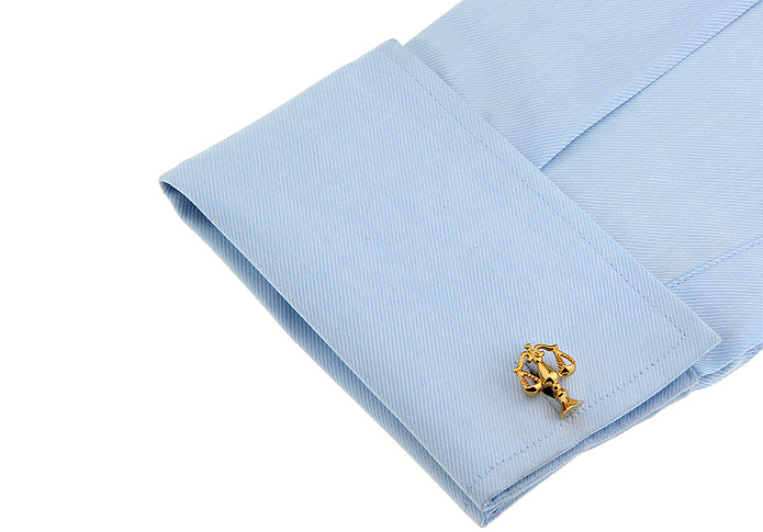 Scale of Justice Cufflinks (Gold)