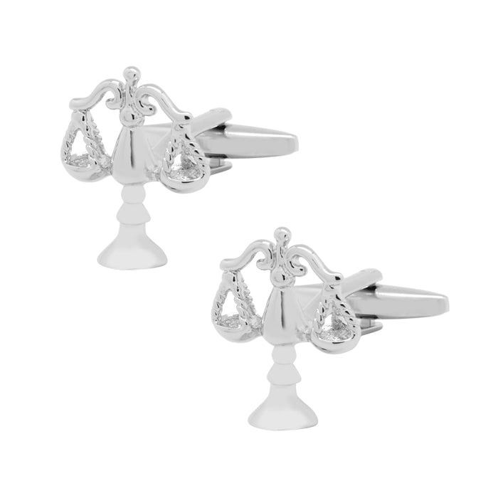 Scale of Justice Cufflinks (Silver)
