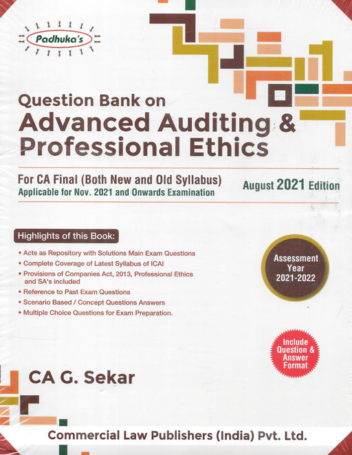 Question Bank On Advance Auditing & Professional Ethics