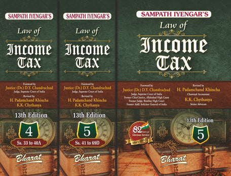 Sampath Iyengar's Law of Income Tax (13th Edition), 2022 Volumes 1 to 9