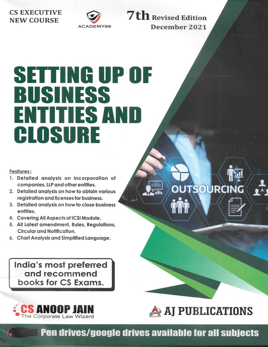 Setting up of Business Entities and Closure