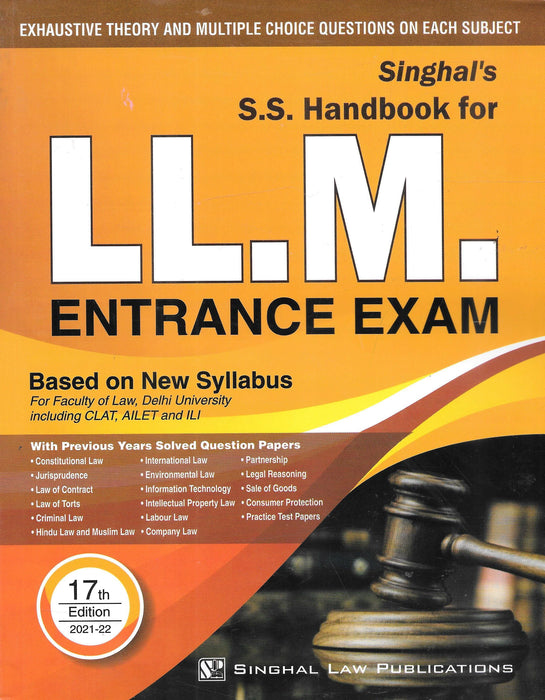 Singhal's Handbook for LLM Entrance Exam