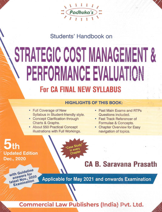 Strategic Cost Management & Performance Evaluation For CA Final New Syllabus