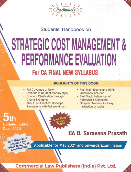 Strategic Cost Management & Performance Evaluation For CA Final New Syllabus