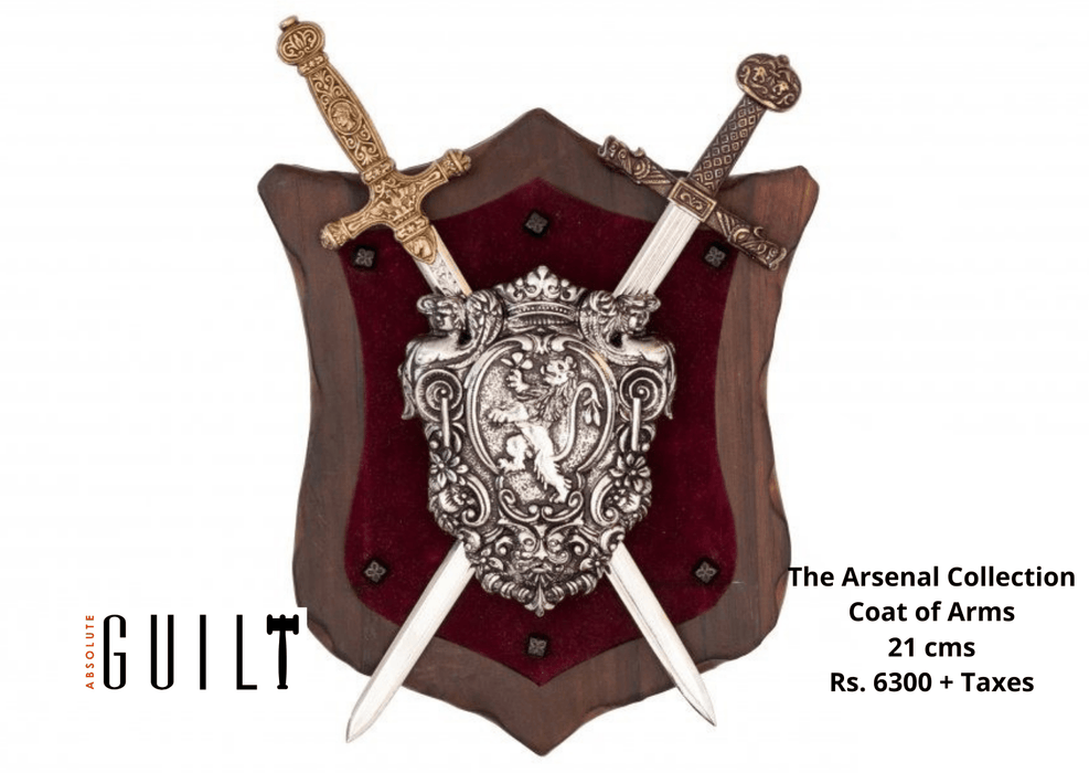 The Arsenal Collection - Panoply with coat of arms and 2 swords
