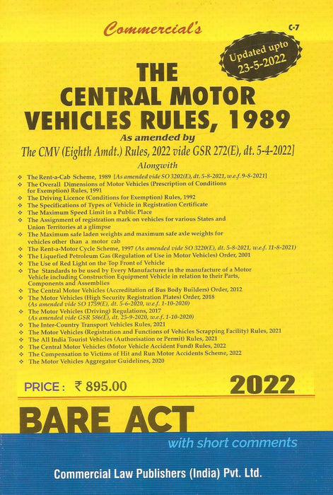 The Central Motor Vehicles Rules , 1989