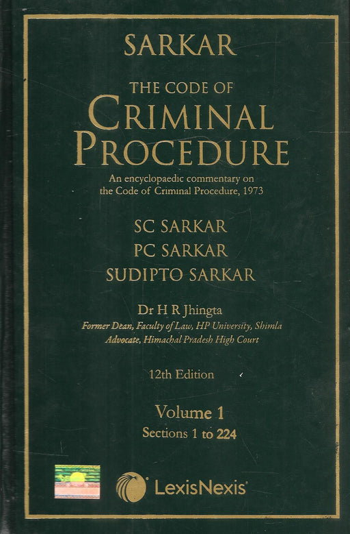 The Code Of Criminal Procedure (In 2 Volume) With Free Bare Act