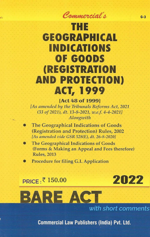 The Geographical Indications Of Goods (Registration And Protection) Act , 1999