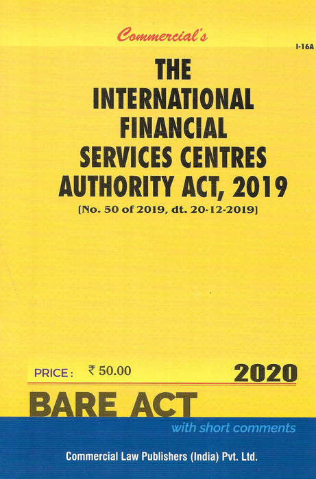 The International Financial Services Centres Authority Act, 2019