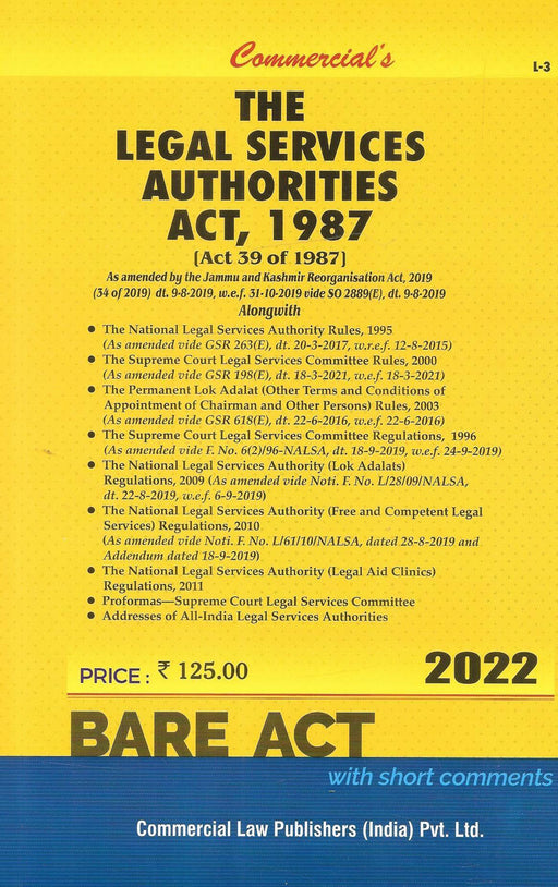 The Legal Services Authorities Act , 1987