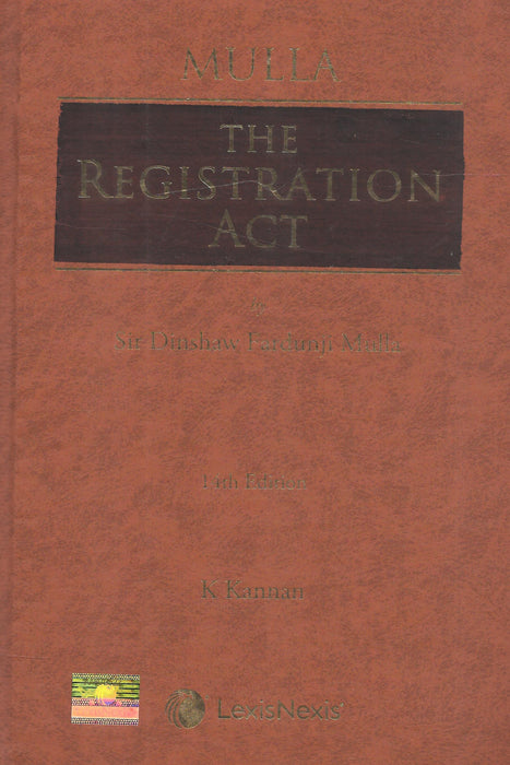 The Registration Act by Sir Dinshaw Fardunji Mulla