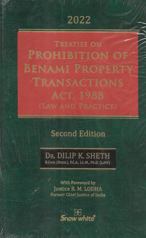 Treatise On Prohibition Of Benami Property Transactions Act , 1988 (Law And Practice)