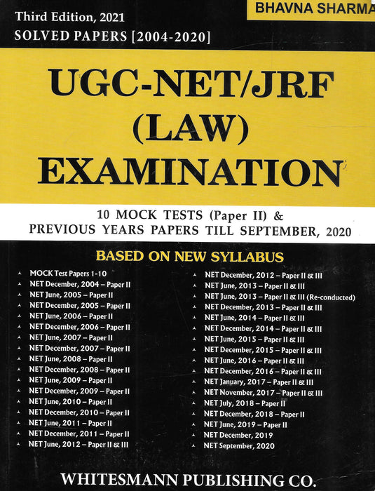 UGC- NET/JRF (Law) Examination