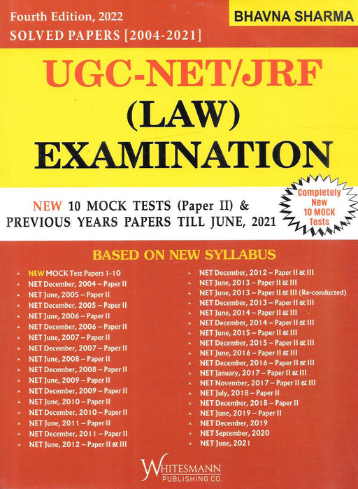 UGC-NET/JRF (Law) Examination