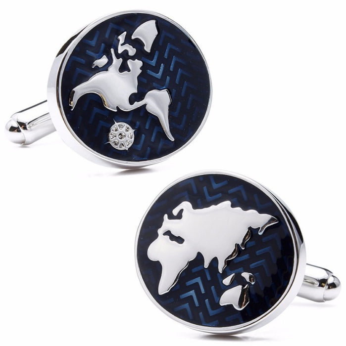 World Globe Cufflinks